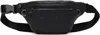 Hugo Boss Black Stacked Logo Faux-leather Belt Bag In 001-black