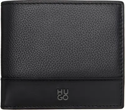 Hugo Boss Black Stacked-logo Trim Wallet