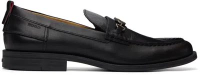 Hugo Boss Black Stacked-logo Bit Loafers In Multi