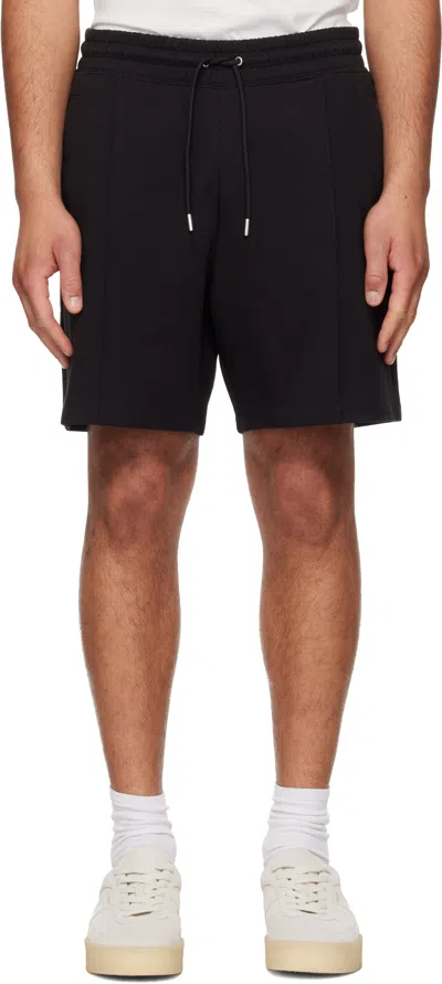 Hugo Boss Shorts With Stacked-logo Trim In Black