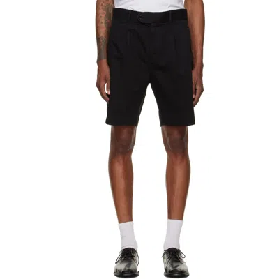 Hugo Boss Black Straight-fit Mercerised Cotton Chino Shorts In Blue