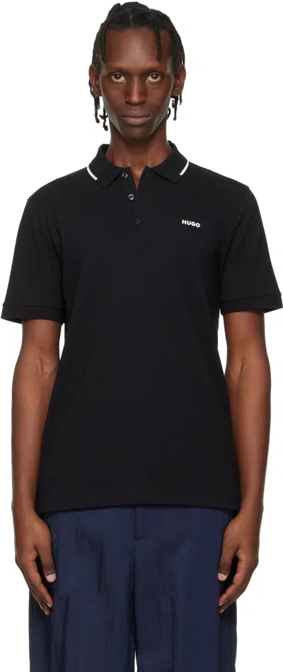 Hugo Boss Black Stretch Cotton Slim-fit Logo Polo