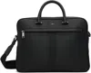 Hugo Boss Black Structured Signature Trims Briefcase In Black