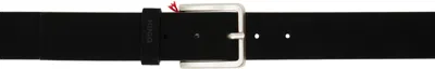 Hugo Boss Black Suede Belt In 001-black