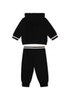 Hugo Boss Black Suit For Baby Boy With Logo In Black