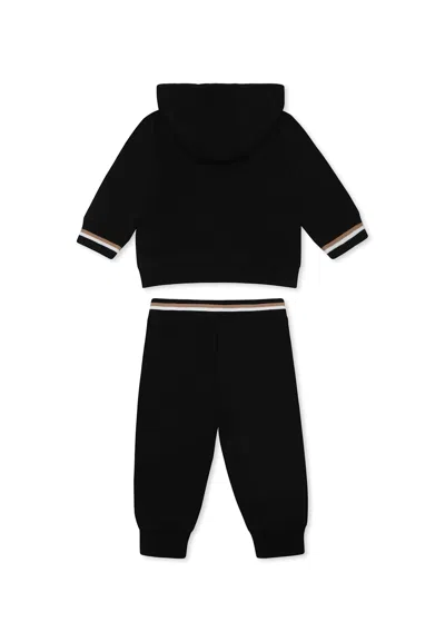 Hugo Boss Black Suit For Baby Boy With Logo