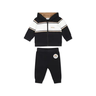Hugo Boss Black Suit For Baby Boy With Logo