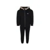 Hugo Boss Black Suit For Boy With Logo In Black