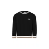 Hugo Boss Black Sweater For Boy With Logo In Nero