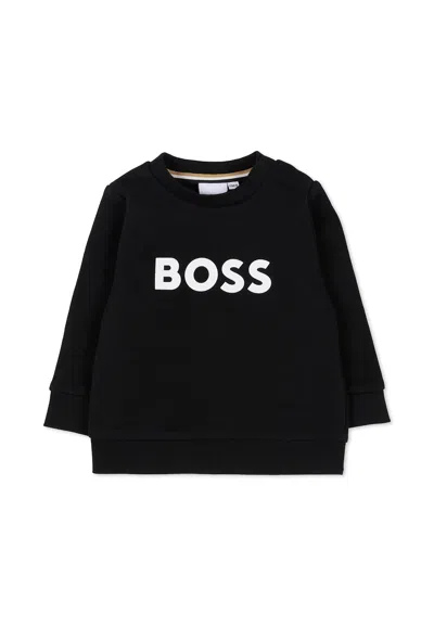 Hugo Boss Black Sweatshirt For Baby Boy With Logo