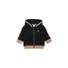 Hugo Boss Black Sweatshirt For Boy With Logo In Black