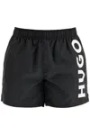 Hugo Boss Black Swimsuit Made Of Recycled Polyester With Quick-dry Feature In Black