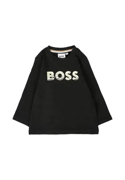 Hugo Boss Black T-shirt For Baby Boy With Logo