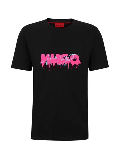 HUGO BOSS HUGO BOSS BLACK T-SHIRT WITH LOGO