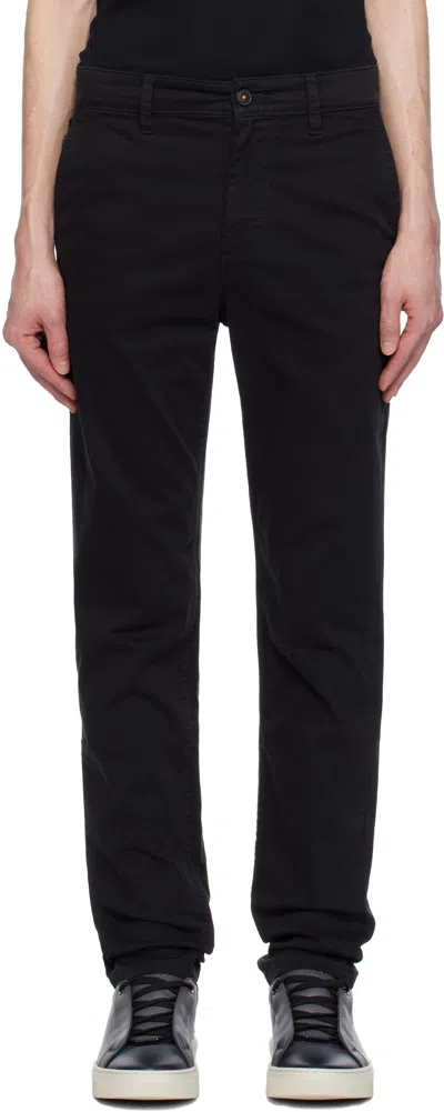 Hugo Boss Black Tapered-fit Trousers In 001-black