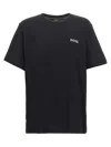 Hugo Boss Slim-fit T-shirt With Popcorn Stripe Fabric In Black