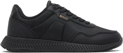 Hugo Boss Black Textured Upper Low-top Sneakers