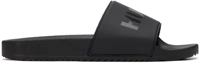 Hugo Boss Black Tonal Logo Italian-made Sandals In Multi