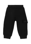 Hugo Boss Black Trousers For Baby Boy With Logo In Black