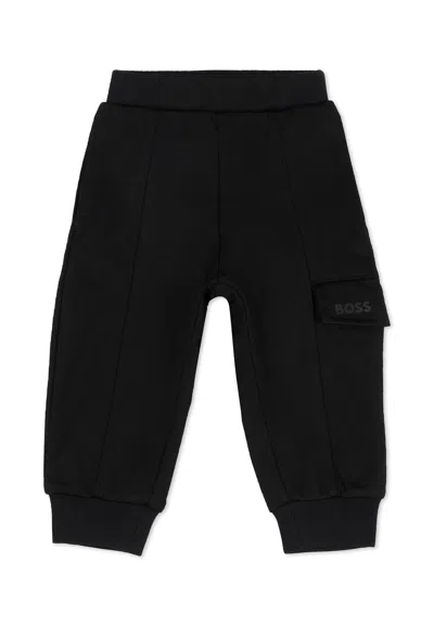 Hugo Boss Black Trousers For Baby Boy With Logo