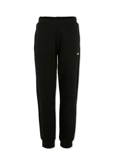 Hugo Boss Kids' Black Trousers For Boy With Logo