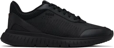 Hugo Boss Black Ttnm Light Sneakers In 005-black
