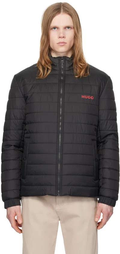Hugo Boss Black Water-repellent Jacket In 001-black
