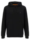 Hugo Boss Cotton-terry Hoodie With Logo Patch