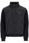 Hugo Boss Mixed-material Jacket With Quilted Front Panel