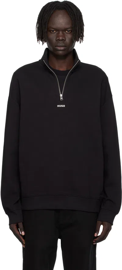 Hugo Boss Black Zip Neck Sweatshirt