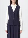 Hugo Boss Waistcoat Boss Woman Color Blue In Blue