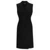 HUGO BOSS BLAZER-STYLE SLEEVELESS DRESS WITH CONCEALED CLOSURE