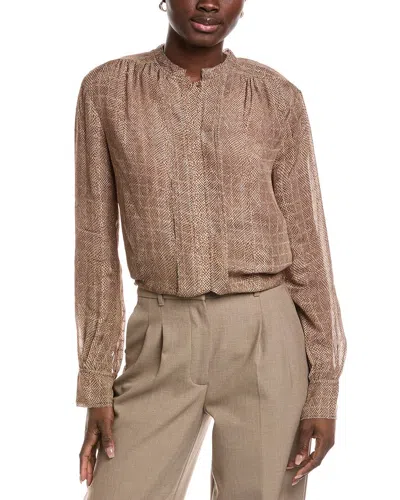 Hugo Boss Blouse In Brown