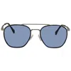 Hugo Boss Blue Avio Geometric Men's Sunglasses Boss 1090/s 0r81/ku 57 In Blue