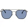 Hugo Boss Blue Avio Geometric Men's Sunglasses Boss 1090/s 0r81/ku 57 In Multi