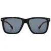 Hugo Boss Blue Brown Mirror Square Men's Sunglasses Boss 1317/s 0807/k1 55 In Black