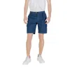 Hugo Boss Blue Cotton Bermuda In Blue