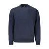 HUGO BOSS BLUE COTTON MEN SWEATER