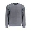 HUGO BOSS BLUE COTTON MEN SWEATER