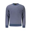 HUGO BOSS BLUE COTTON MEN SWEATER