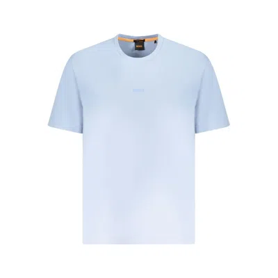 Hugo Boss Blue Cotton Men T-shirt