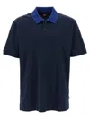 Hugo Boss Blue Cotton Polo In Blue