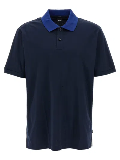 Hugo Boss Blue Cotton Polo