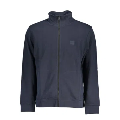 Hugo Boss Blue Cotton Sweater