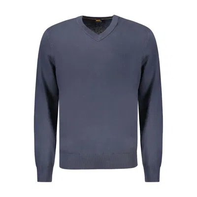 HUGO BOSS BLUE COTTON SWEATER