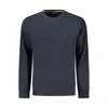 Hugo Boss Blue Cotton Sweatshirt In Blue