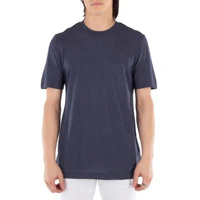 HUGO BOSS BLUE COTTON T-SHIRT