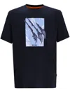 Hugo Boss Men Blue Crew-neck T-shirt, S Luxury T-shirts For Men Darveys In Blue
