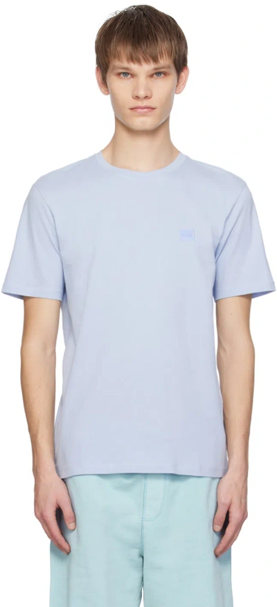Hugo Boss Blue Crewneck T-shirt In 460-open Blue