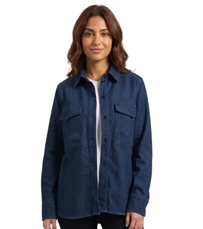 Hugo Boss Blue Denim Solid Shirt